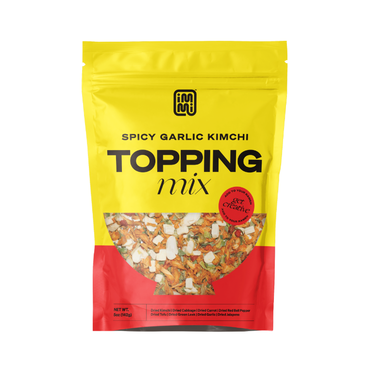 Spicy Garlic Kimchi Toppings.