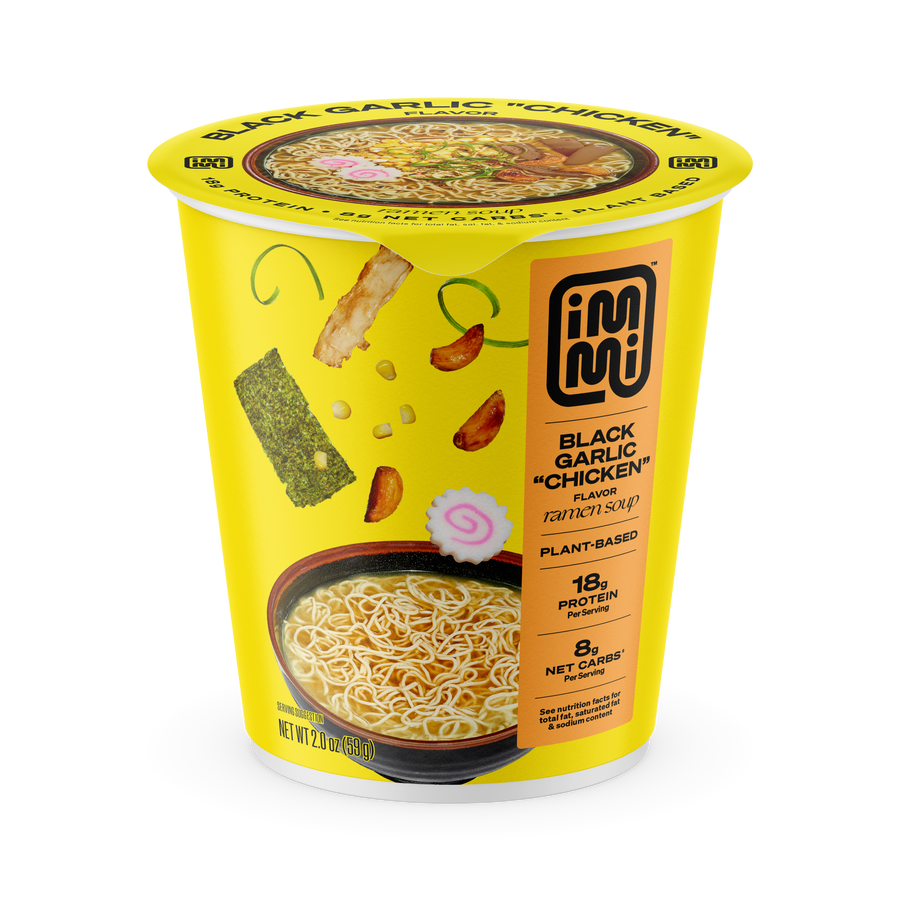 Black Garlic "Chicken" Cup Ramen