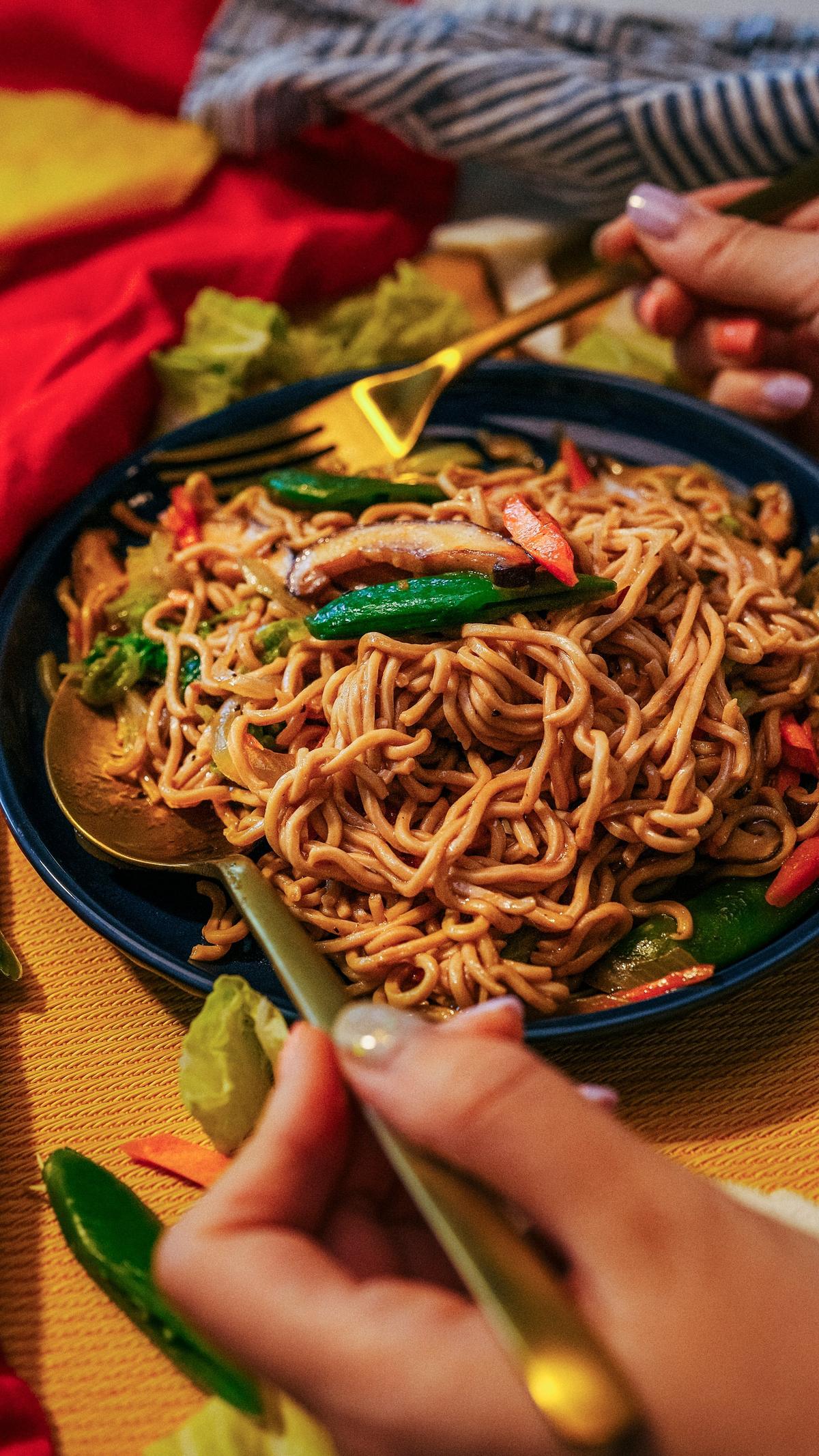 A bowl of immi noodles